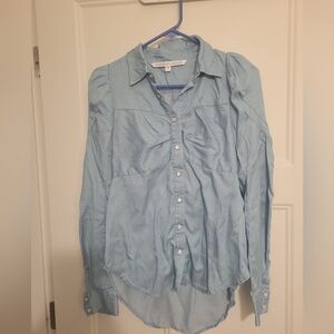 Veronica Beard Sky Blue Collared Shirt Size 4/small